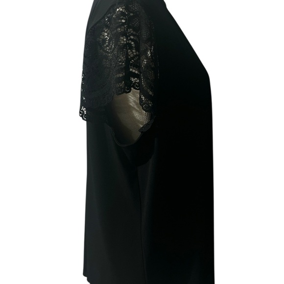 Torrid Black Embellished Cap Sleeve Blouse - Picture 4 of 10